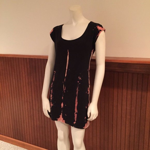 Mary Meyer Black and Tan Tie-Dye Dress - Size: XS - Picture 4 of 11